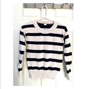 J Crew striped knit sweater xs
